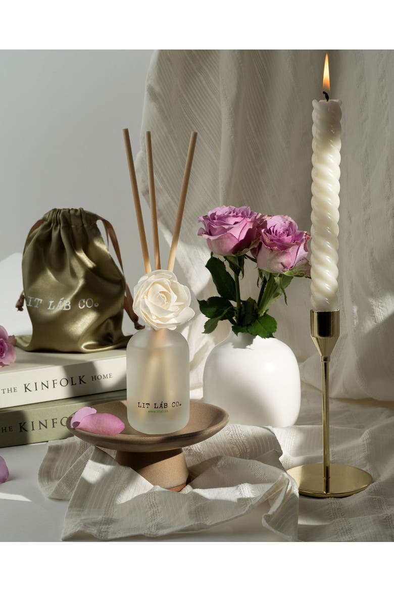 La Vie Boheme Floral Diffuser, Alternate, color, White