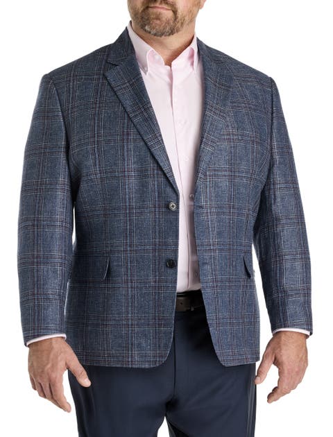 Big & Tall Glen Plaid Sport Coat