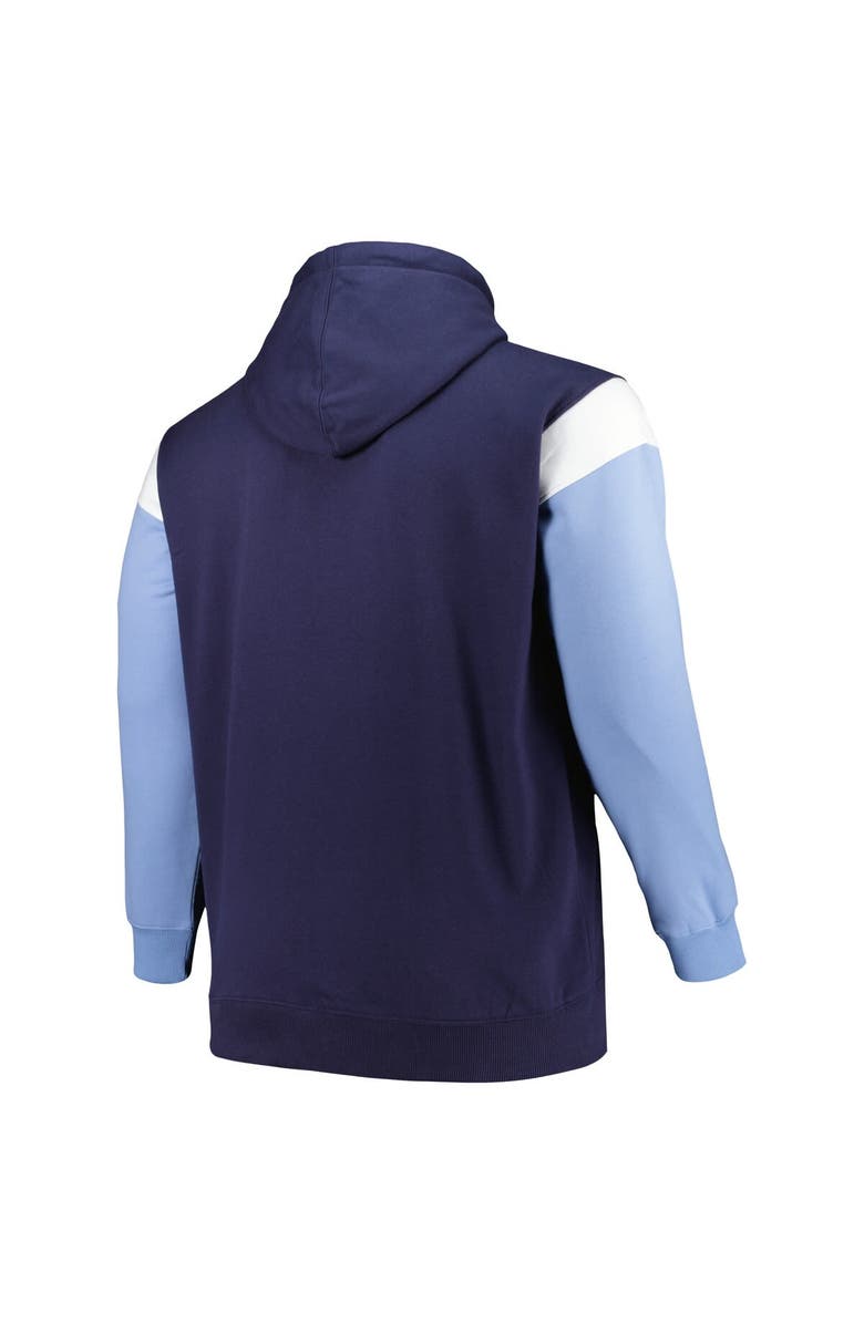 PROFILE Men's Profile Navy Tennessee Titans Big & Tall Trench Battle Pullover Hoodie, Alternate, color,