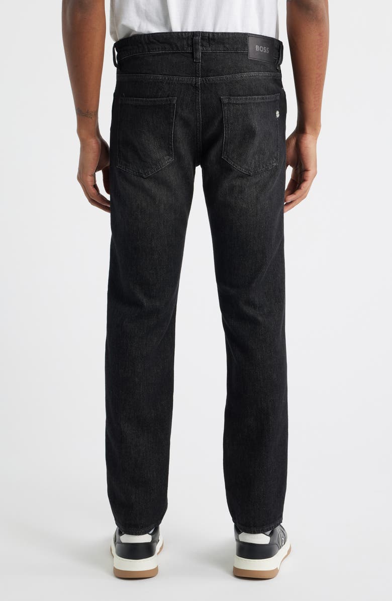 BOSS Delaware Slim Fit Jeans, Alternate, color, Black