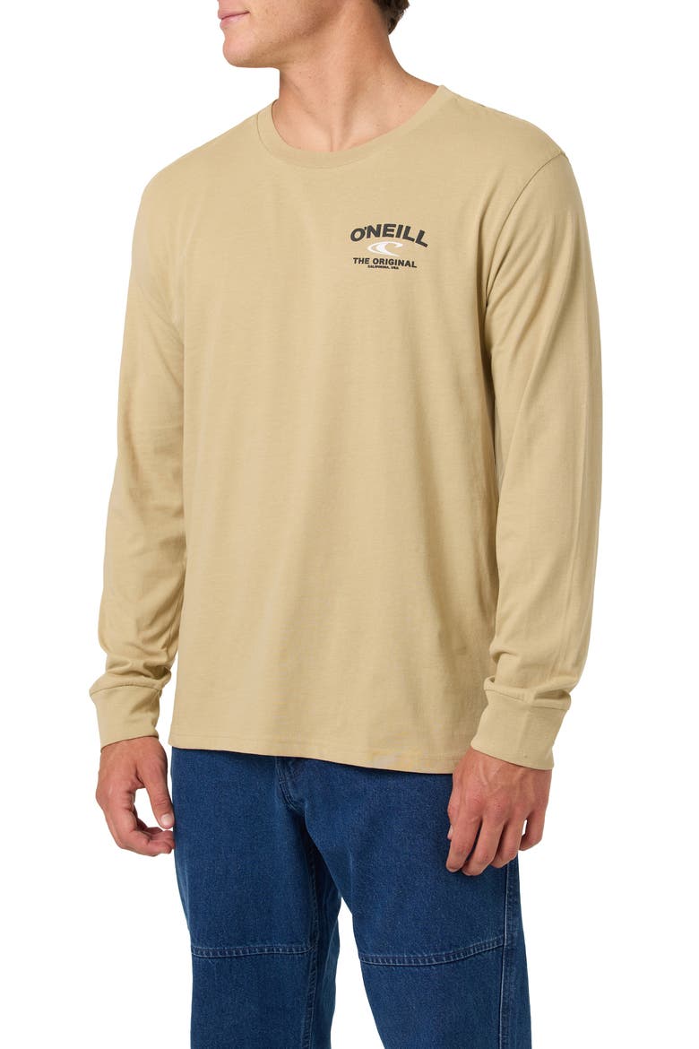 Scholar Long Sleeve Cotton Graphic T-Shirt, Alternate, color, TWILL