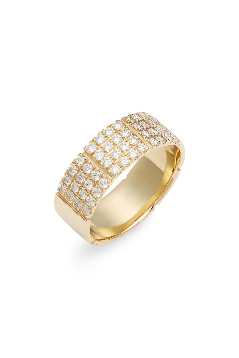 Katherine Pavé Diamond Ring (Nordstrom Exclusive), Main, color, YELLOW GOLD/ DIAMOND
