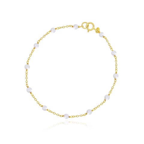 Pearl Bead Chain Bracelet