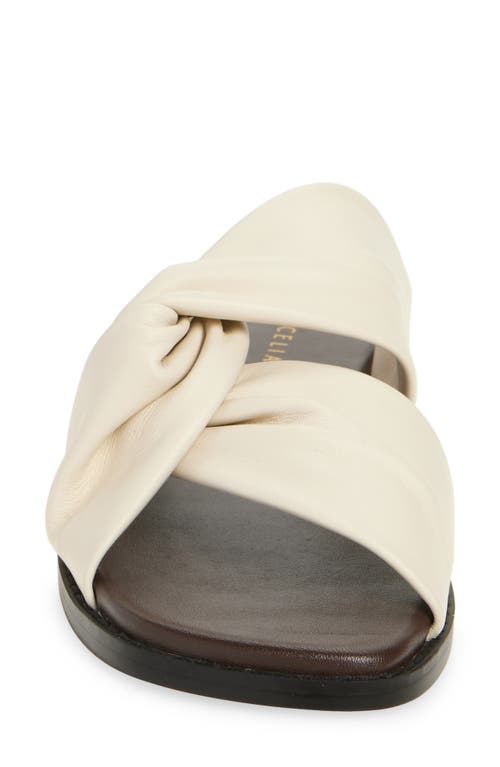 Cecelia New York Idea Slide Sandal In Alabaster