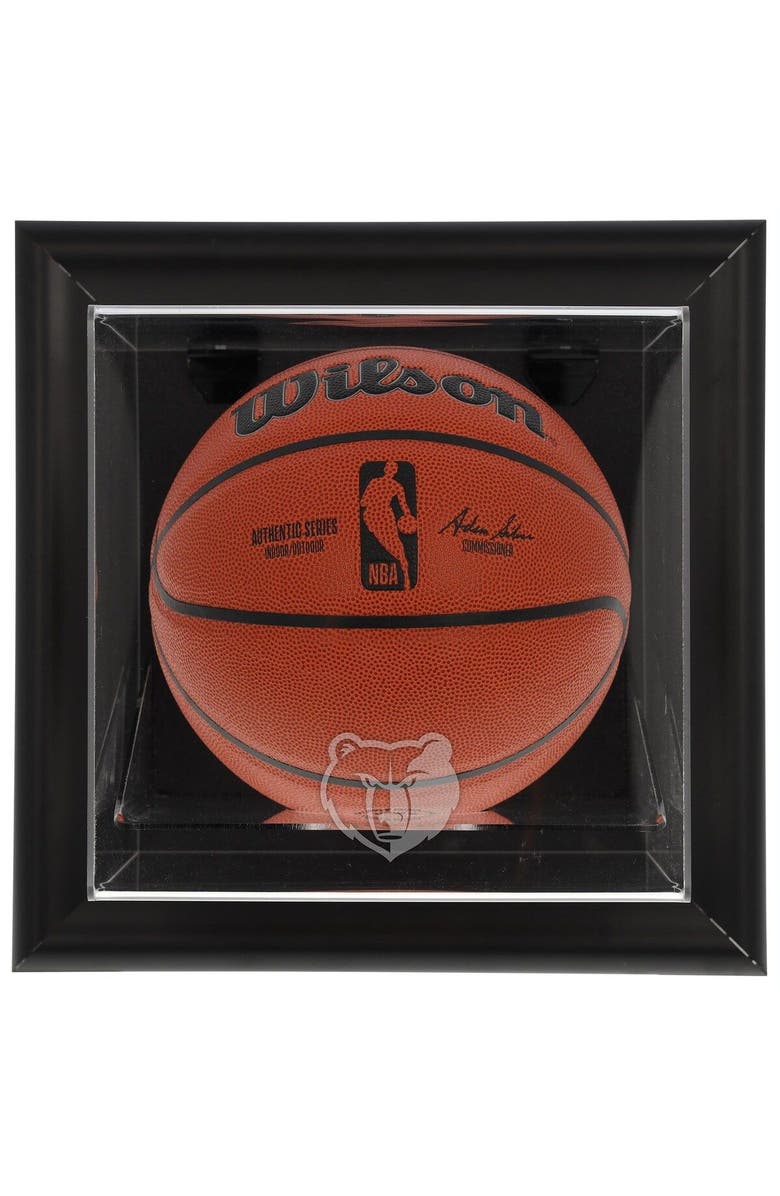FANATICS AUTHENTIC Memphis Grizzlies Framed Black Wall-Mountable Team Logo Basketball Display Case, Main, color, 