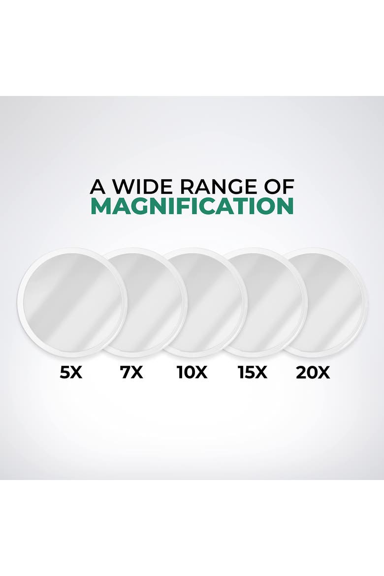 5X Magnifying Mirror, Alternate, color, White