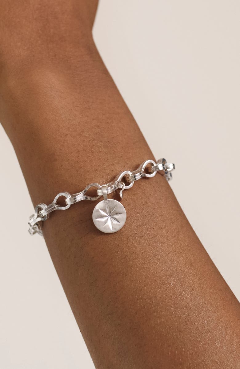 Monica Vinader Guiding Star Charm Pendant, Alternate, color, Silver