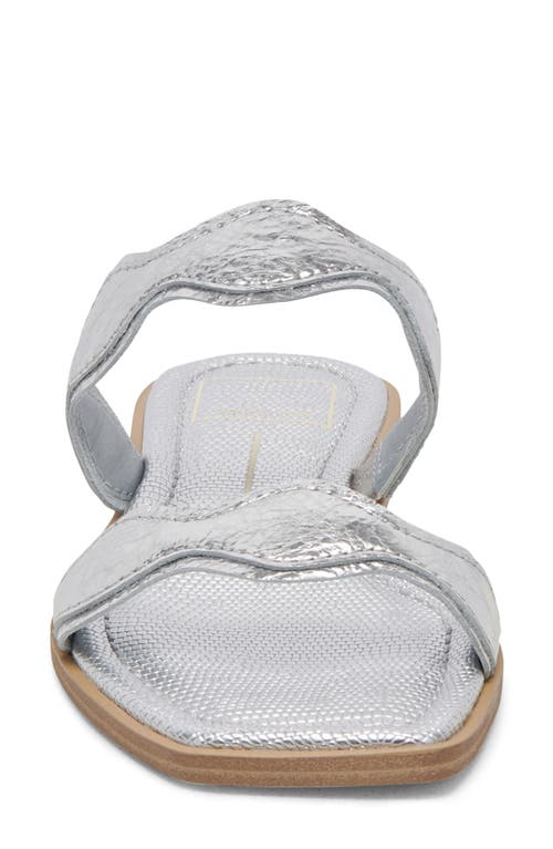 Dolce Vita Ilva Low Slide Sandal In Silver