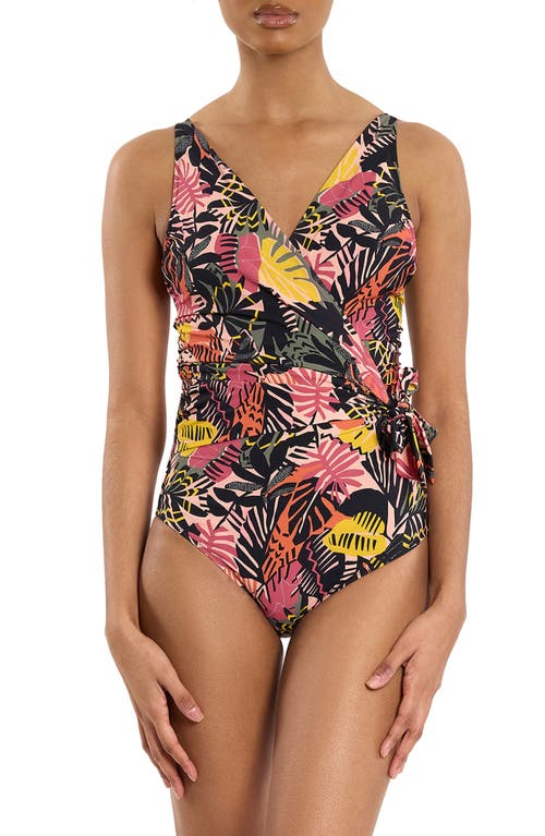 Hanky Panky Wrap Front One-piece Swimsuit In Multi