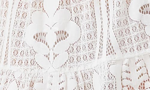 Melissa Odabash Isla Strapless Lace Cover-up Minidress In White