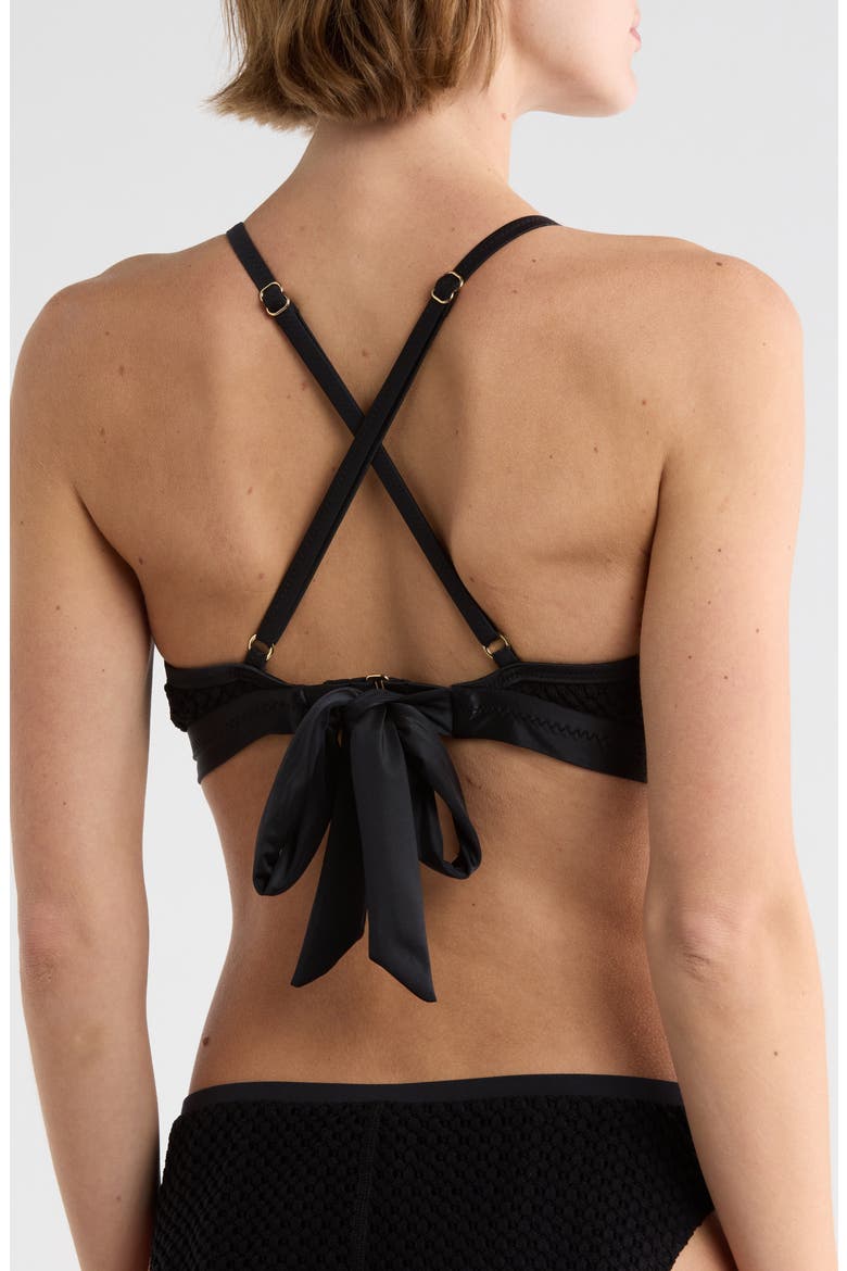 Tank Bikini Top, Alternate, color, BLACK