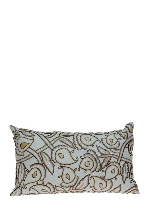 Celeste White Throw Pillow