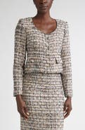 ST. JOHN Metallic Tweed Jacket