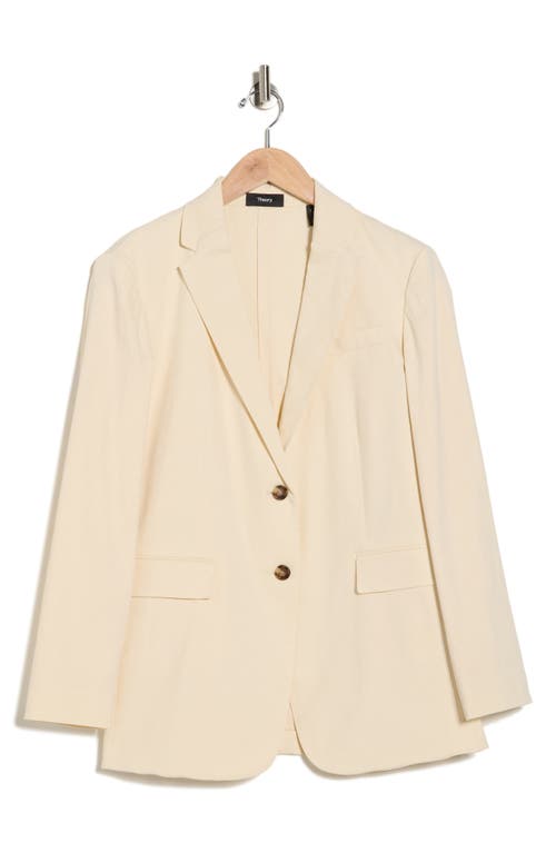 Theory Two Button Linen Blend Blazer