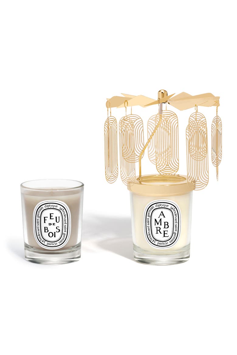 Feu de Bois & Ambre (Fire Wood & Amber) Carousel Candle Set, Alternate, color, NO COLOR