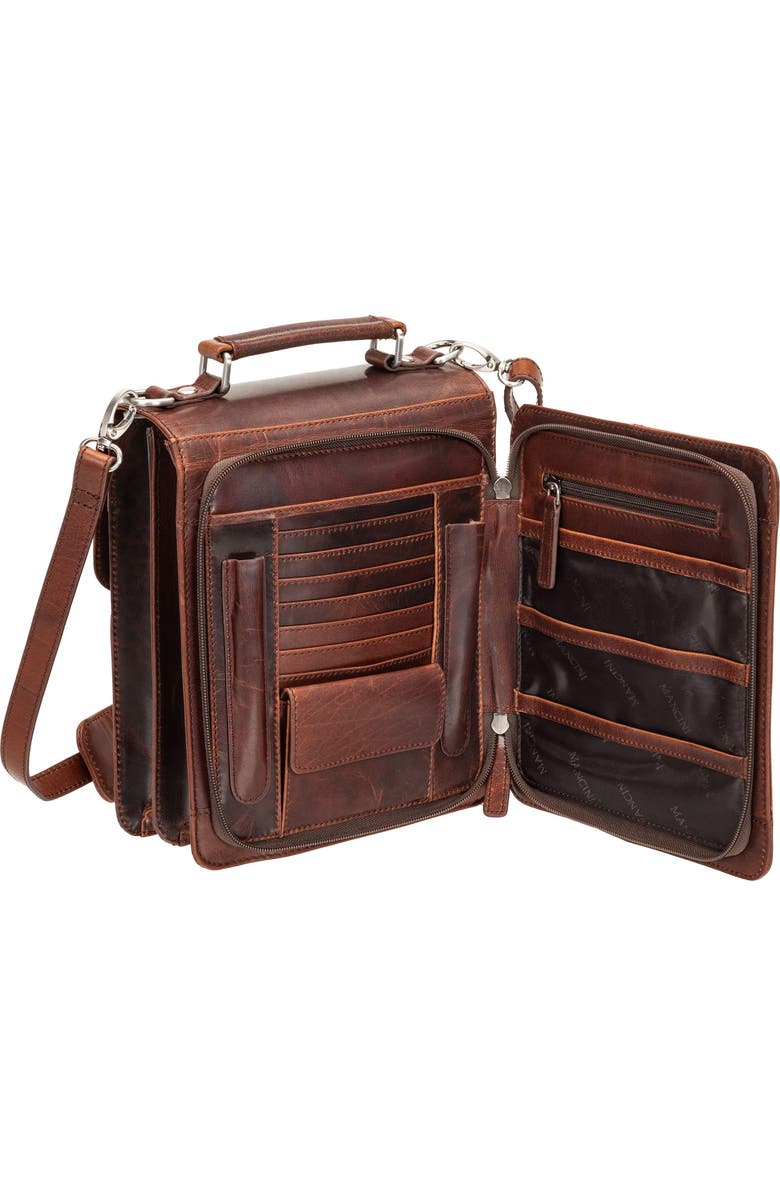 Mancini Organizer Travel Bag, Alternate, color, Brown