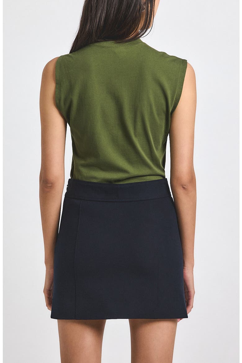 Reyna Stretch Cotton Twill Sailor Miniskirt, Alternate, color, MIDNIGHT