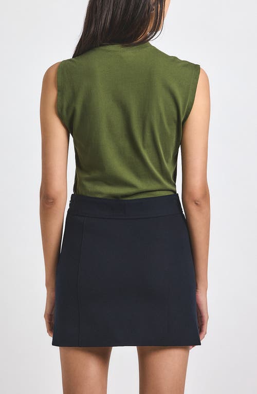 Derek Lam 10 Crosby Reyna Stretch Cotton Twill Sailor Miniskirt In Blue