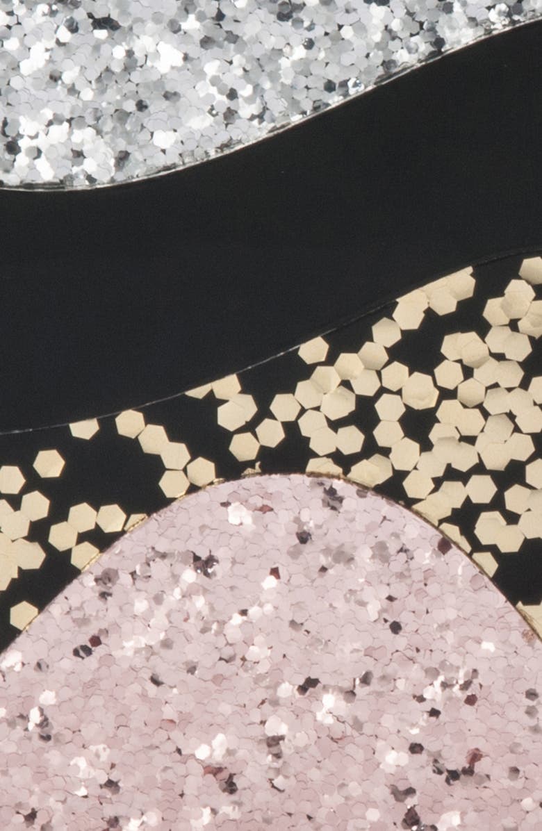 Olga Berg Paris Wavy Acrylic Frame Clutch, Alternate, color,