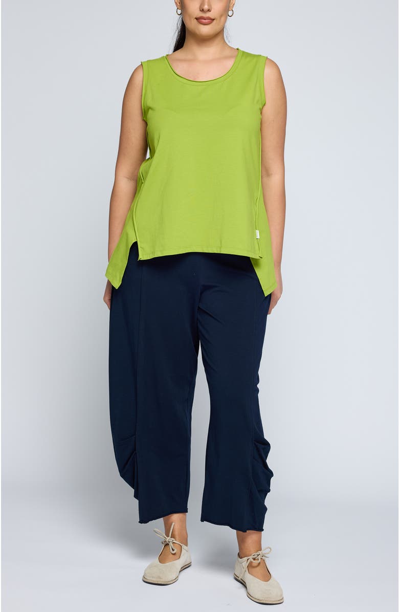 LUUKAA Azari Sleeveless Jersey Top, Alternate, color, Lime