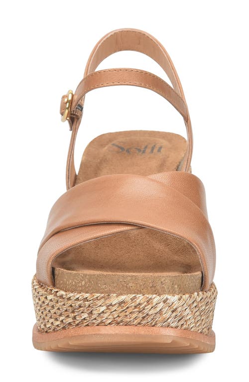 Söfft Diana Espadrille Platform Wedge Sandal In Sand