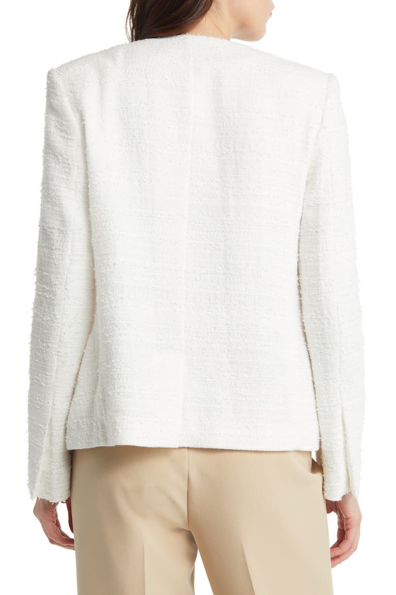 Elle Tweed Jacket, Alternate, color, WHITE