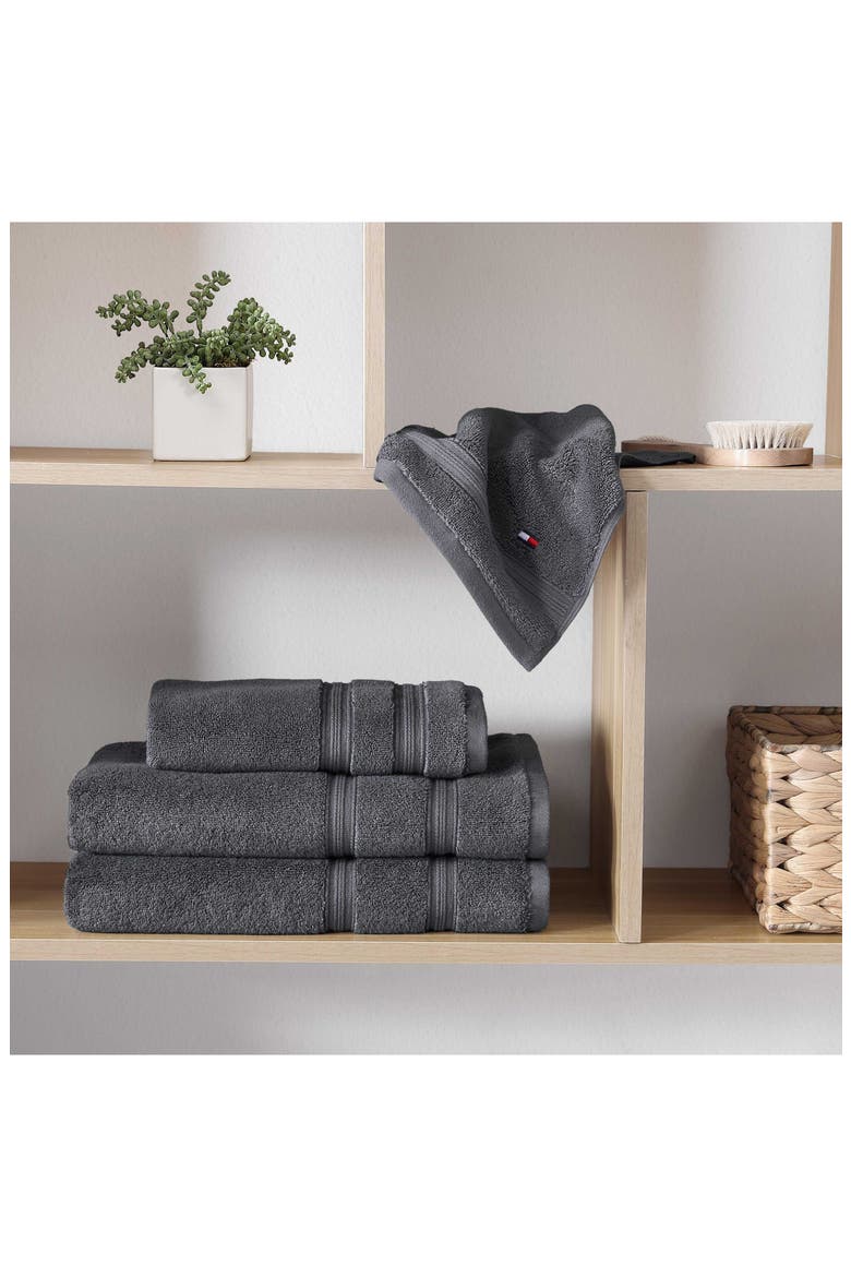 Harborside Terry Towel 6-Piece Towel Set, Alternate, color, DARK GREY
