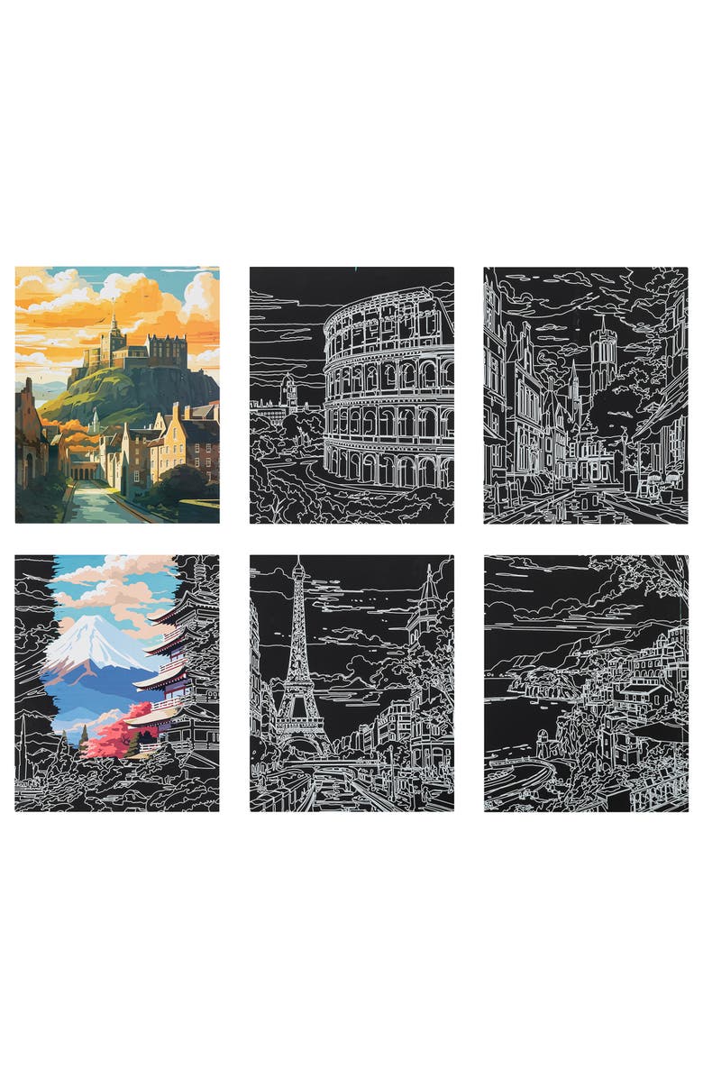 Brea Reese Scratch Art Paper Pad, Alternate, color, Multicolored