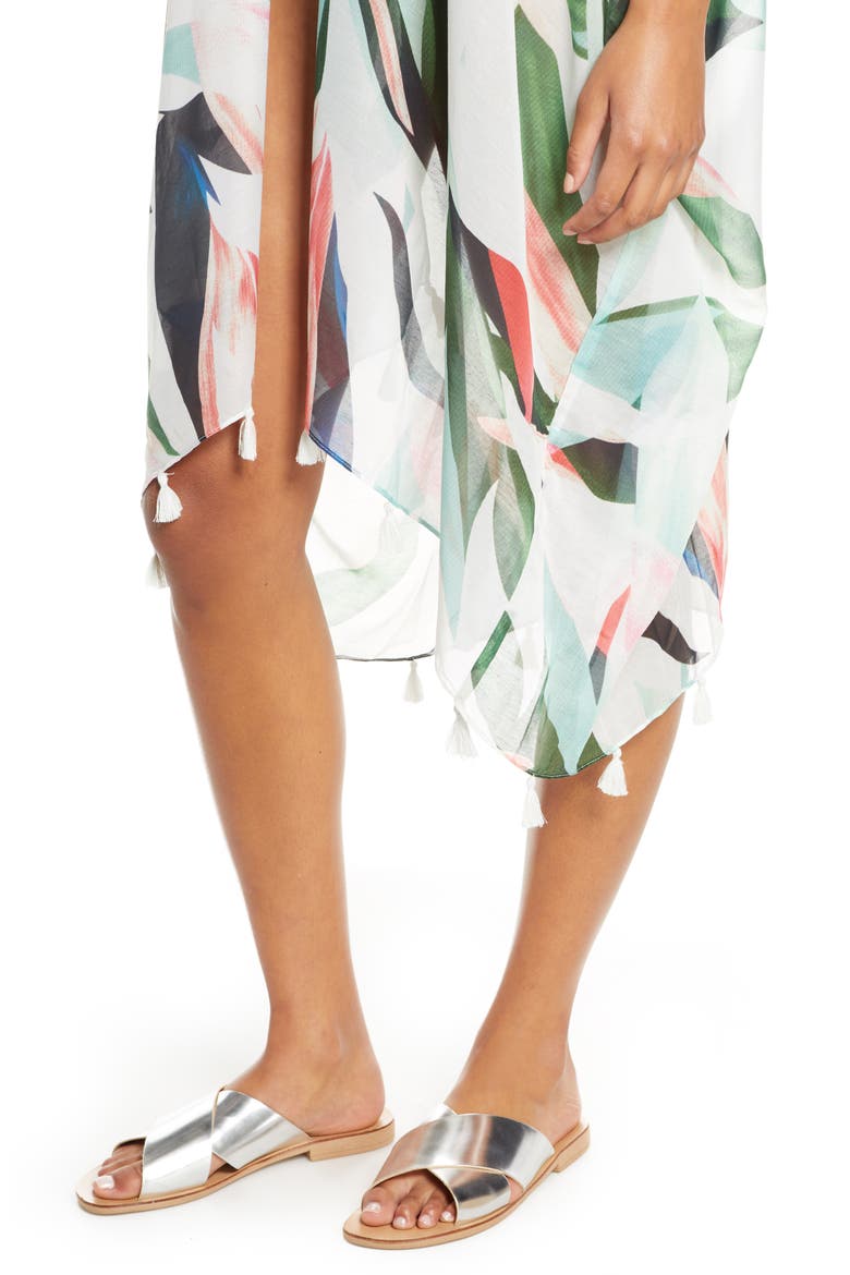 Birds of Paradise High/Low Cover-Up, Alternate, color, MULTI
