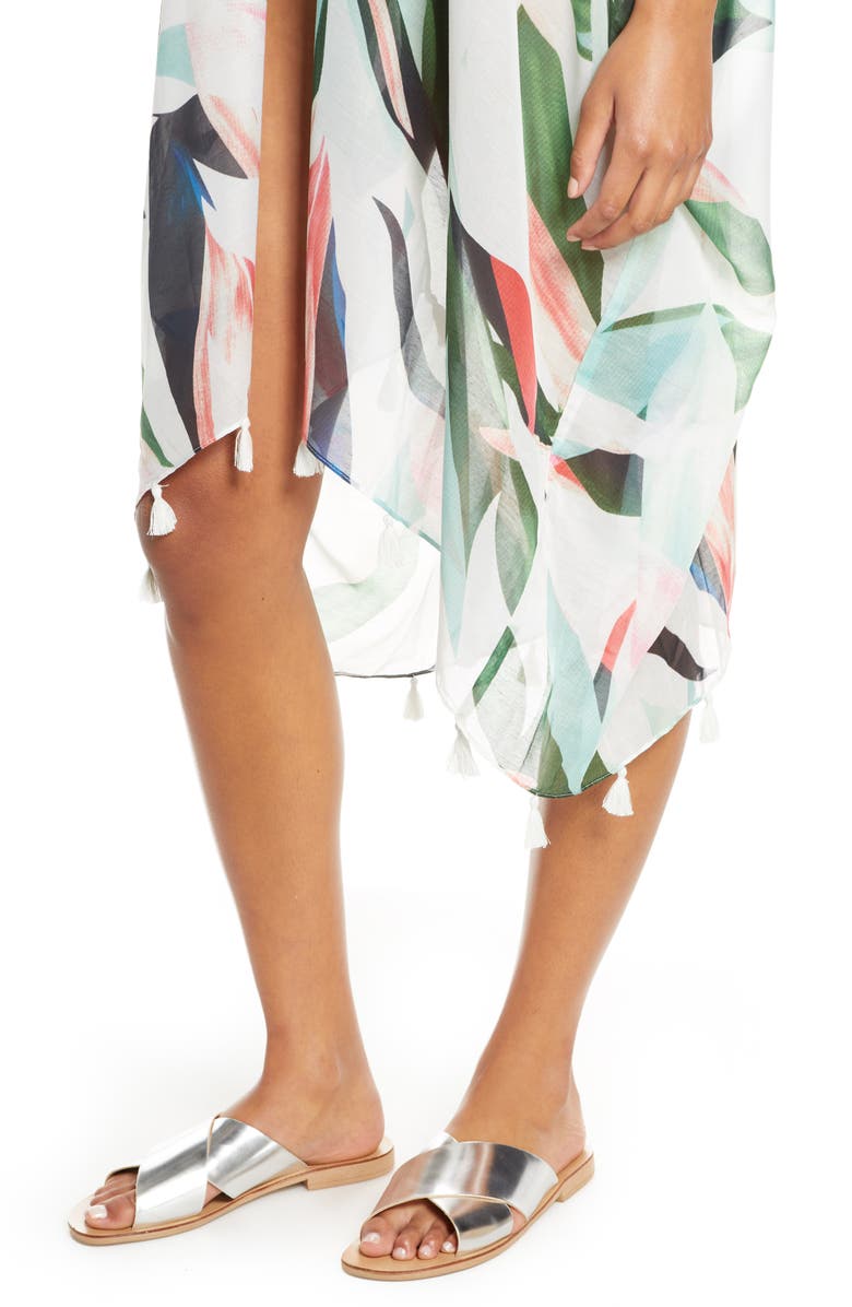 Pool to Party Birds of Paradise High/Low Cover-Up, Alternate, color, 