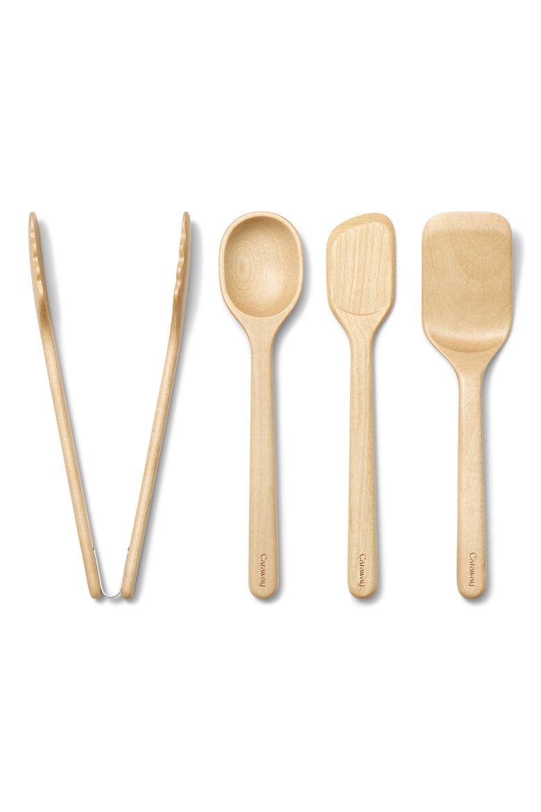 4-Piece Birch Kitchen Utensil Set, Main, color, NO COLOR