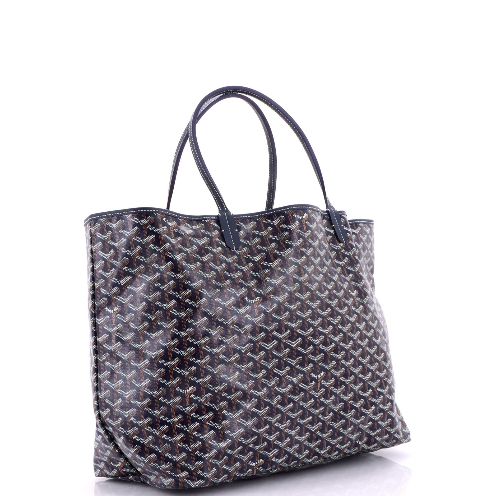 Pre-Owned Goyard Saint Louis Tote Coated Canvas GM, Alternate, color, Blue
