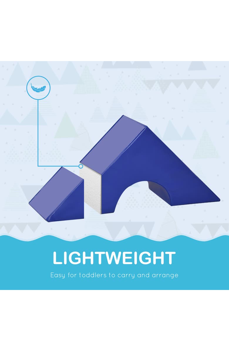 Soozier 11-Piece Kids Crawl and Climb Activity Play Set, Toddler Soft Foam Structure, Alternate, color, Assorted