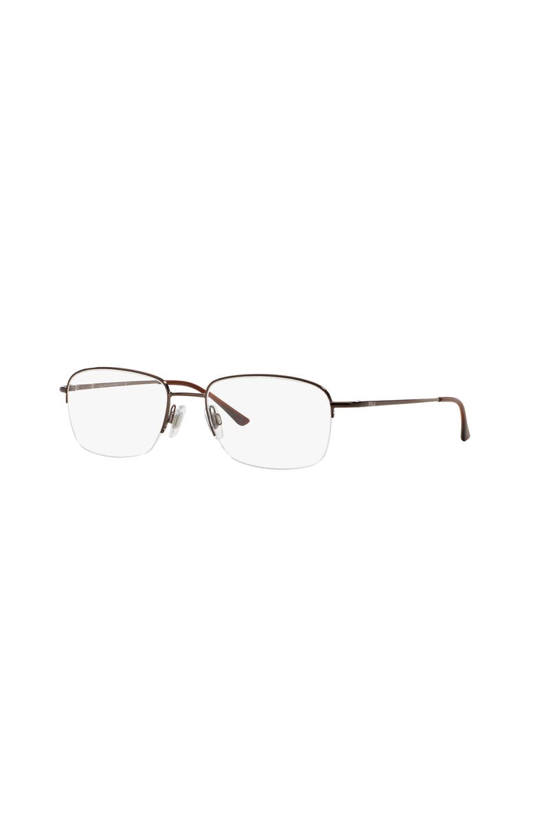 Polo Ralph Lauren 53mm Square optical glasses, Main, color, Brown