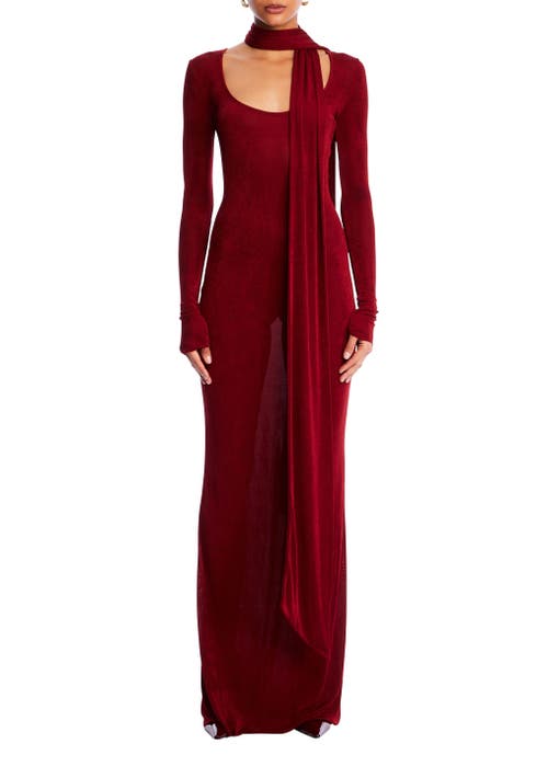 SER.O.YA Rashelle Maxi Dress in Ruby Red 