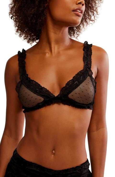Intimately FP Heart To Heart Dotted Mesh Bralette