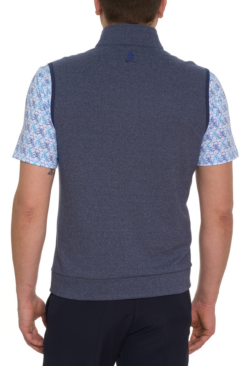 Treviso Knit Quarter Zip Vest, Alternate, color, NAVY