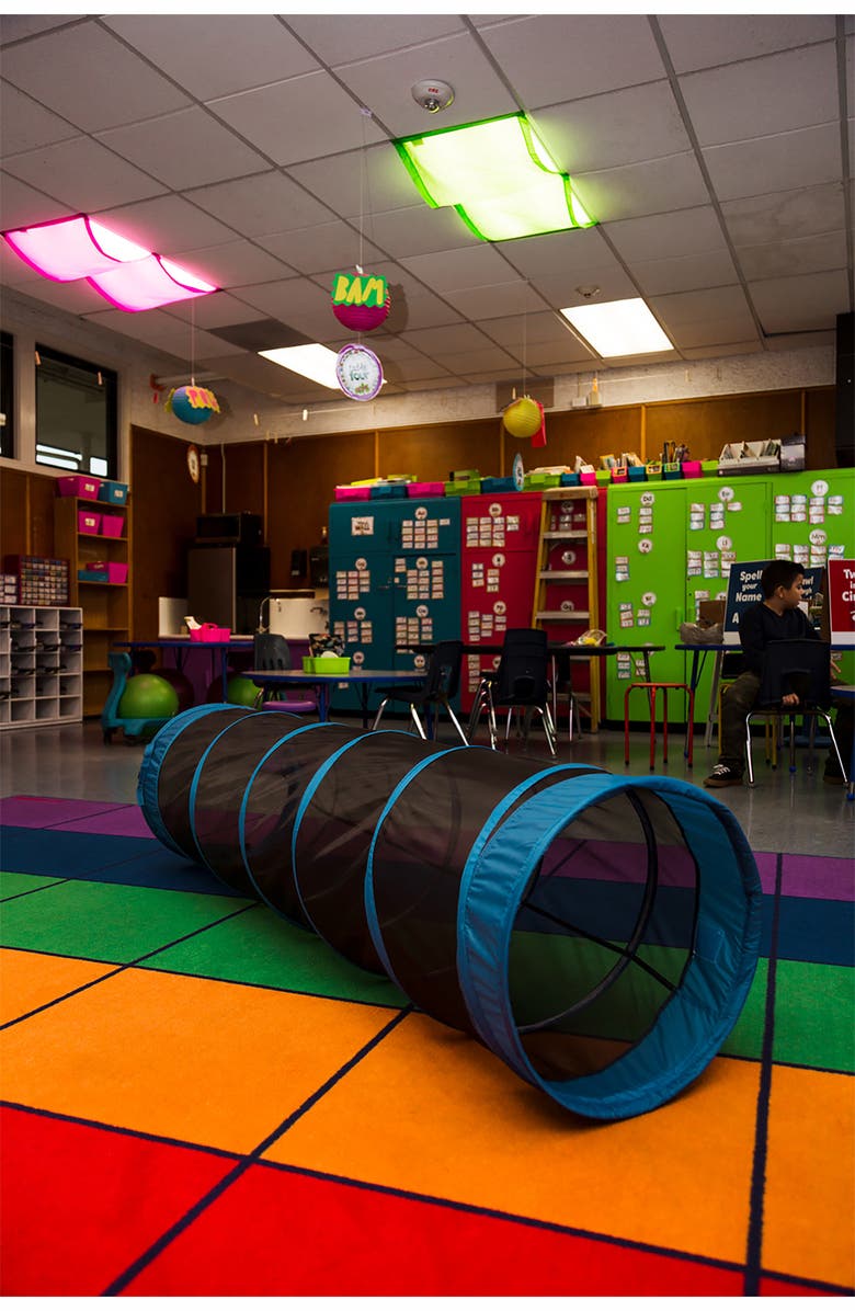 Pacific Play Tents 6-Foot Play Tunnel, Alternate, color, Blue Black