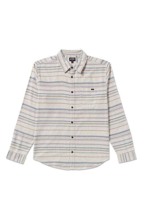 Billabong Coastline Cotton Flannel Button-up Shirt In Multi