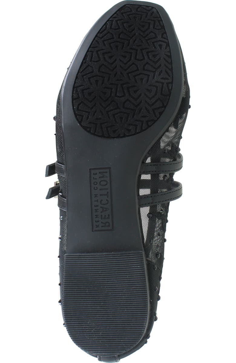 Reaction Kenneth Cole Malibu Nites Mary Jane Flat, Alternate, color, Black Mesh