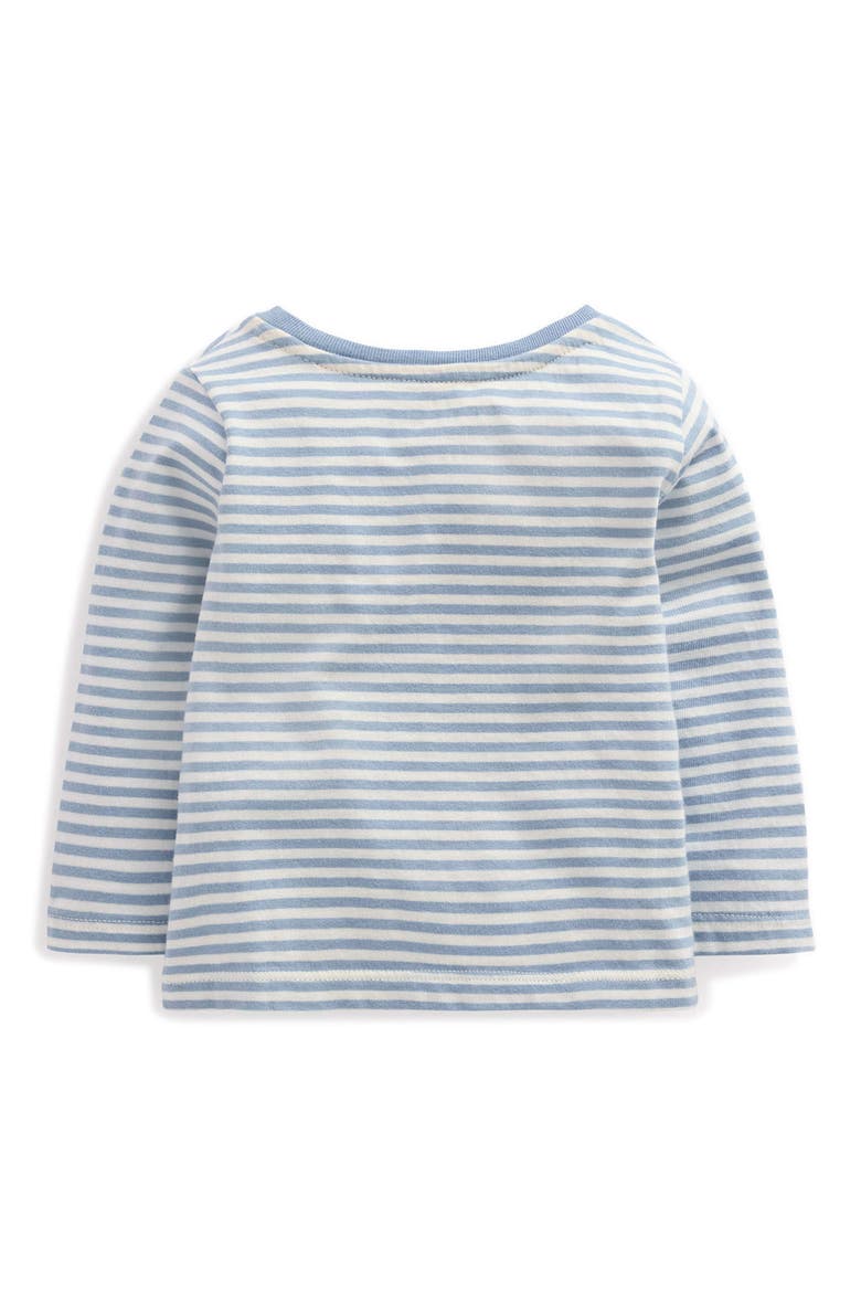 Kids' Applique Long Sleeve T-Shirt, Alternate, color, BLUE OWL