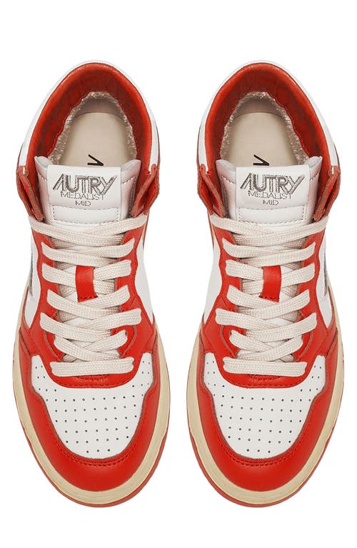 Autry Medalist High-top Sneakers In Red