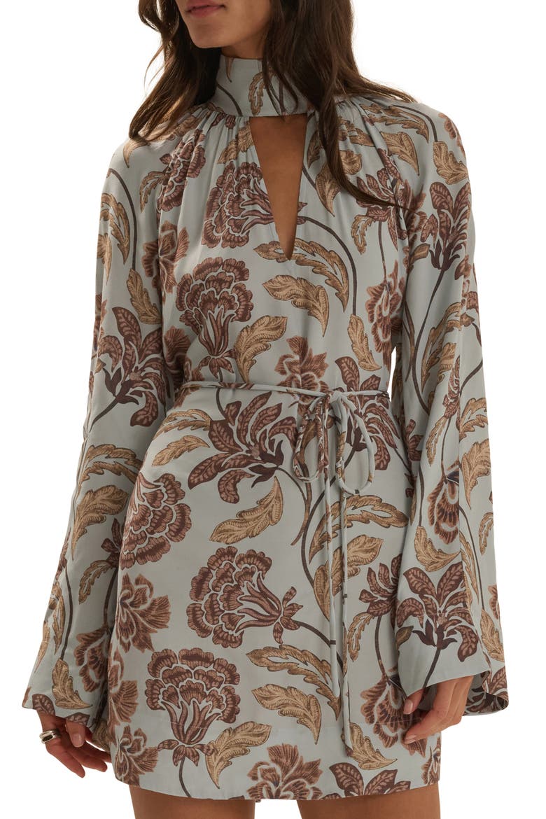 The Love Story Minidress, Alternate, color, SKY PAISLEY FLORAL