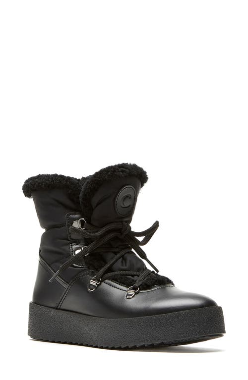 La Canadienne Eddie Waterproof Winter Boot in Black Leather 