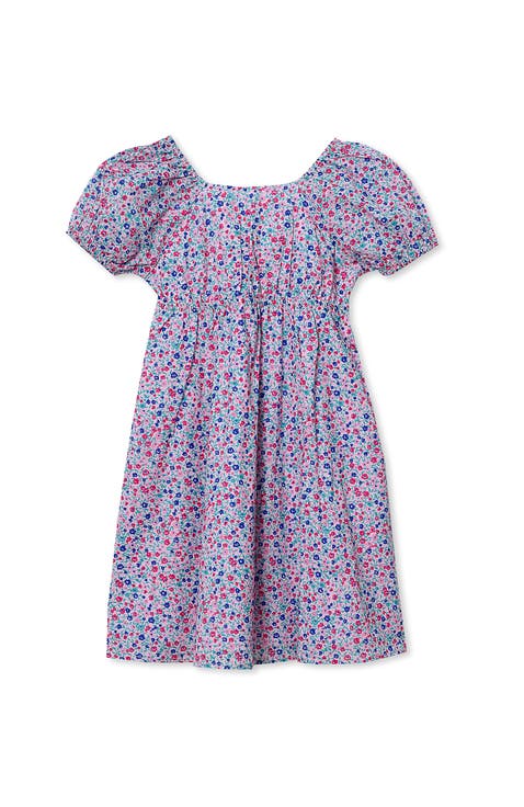 Girls Short Sleeve Bow Dress