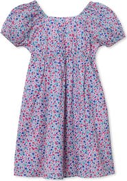 Lands' End Girls Short Sleeve Bow Dress