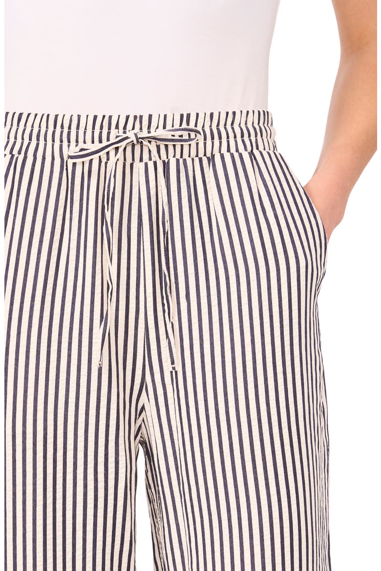 Stripe Drawstring Ankle Pants, Alternate, color, CLASSIC NAVY