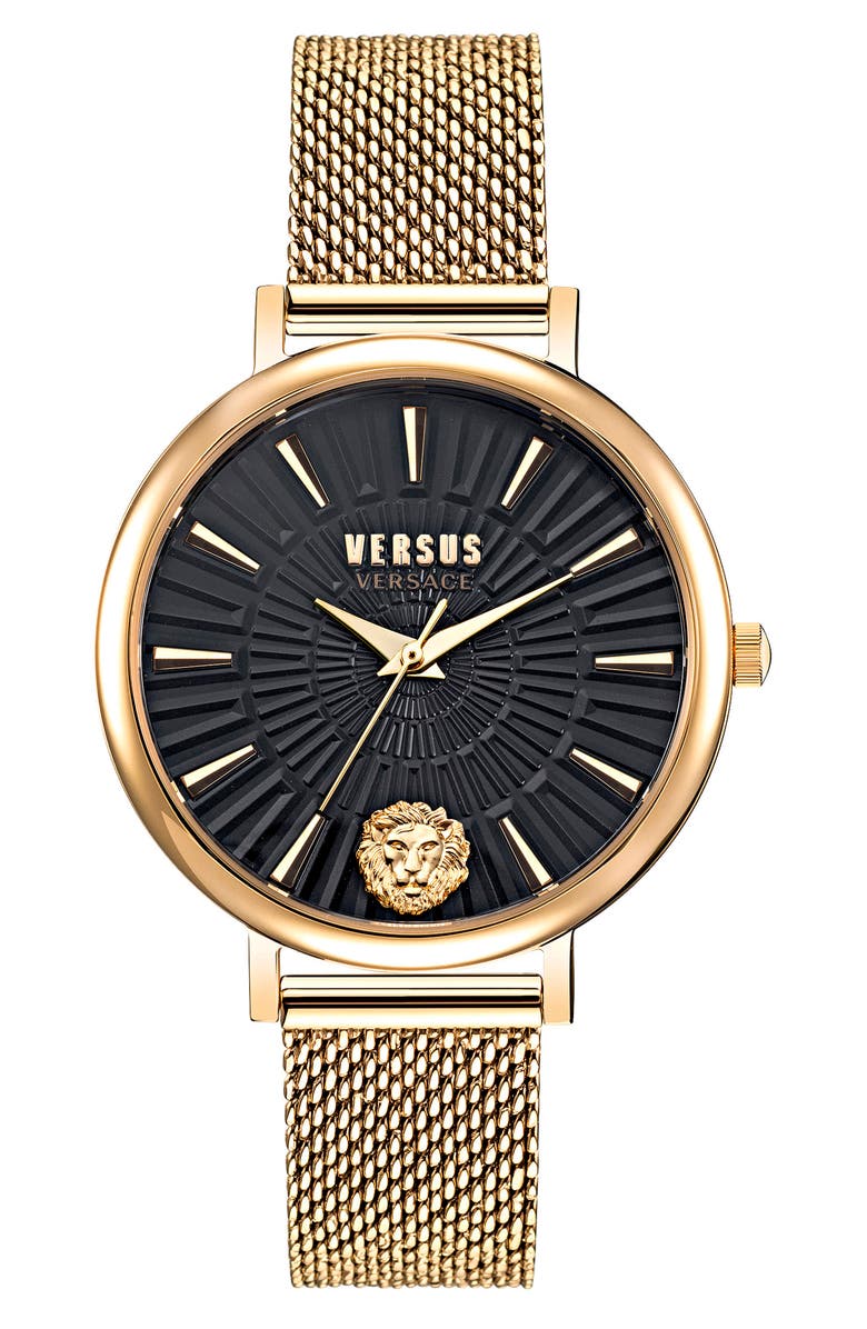 VERSUS Versace Mar Vista Mesh Strap Watch, 34mm, Main, color,