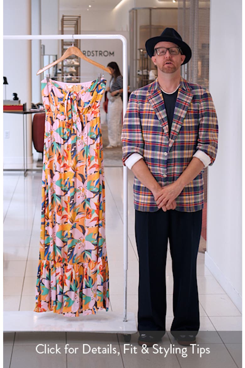 Isadora Floral Strapless Maxi Dress video