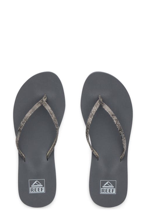 Reef Bliss Nights Flip Flop In Gray